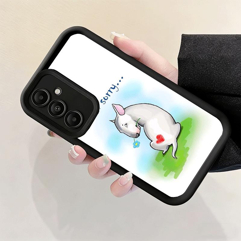 Bull Terrier Dog Cute Puppies Soft Phone Case for Samsung Galaxy A17 A16 A26 A36 A56 A15 A25 A35 A55 A14 A24 A34 A54 A13 A23 A33