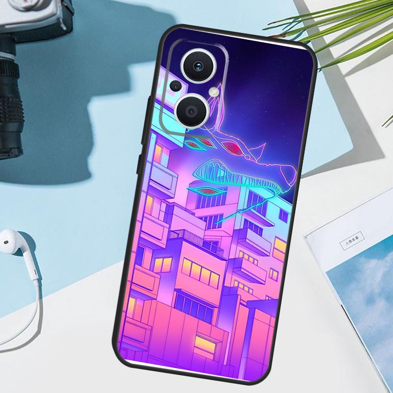 Pastel Japan Kyoto City Cover For OPPO Reno 11 Pro 10 12 13 14 14F 13F 12F 11F 7 8 Lite OPPO Find X6 X5 X8 X9 Pro Case
