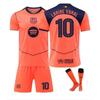Kids Sportswear Barcelona 10 Yamal 25/26 Season Short Sleeve Soccer Jersey Set Polyester Pink