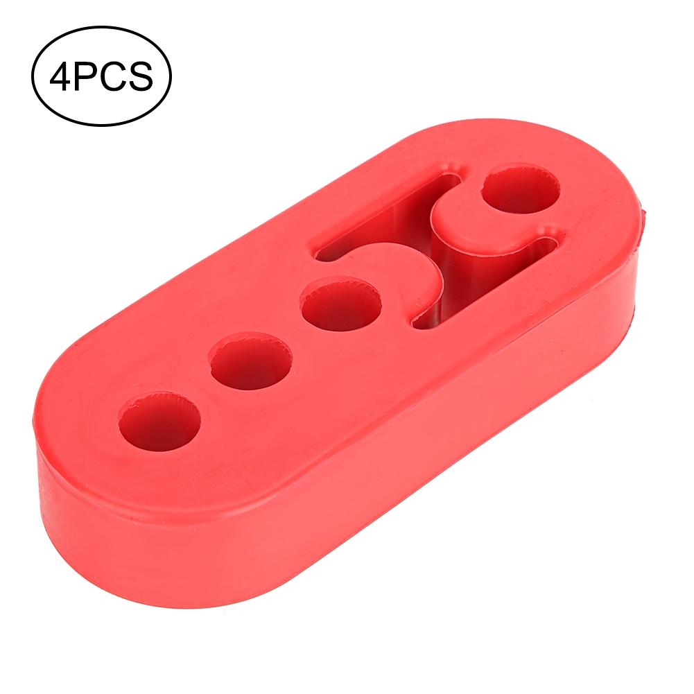 4pcs 12mm Red Polyurethane Muffler Exhaust Hanger