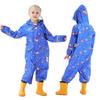 Children's 3D Cartoon Rain Poncho with Reflective Strips - Boys, Girls, Toddlers, Kindergarteners