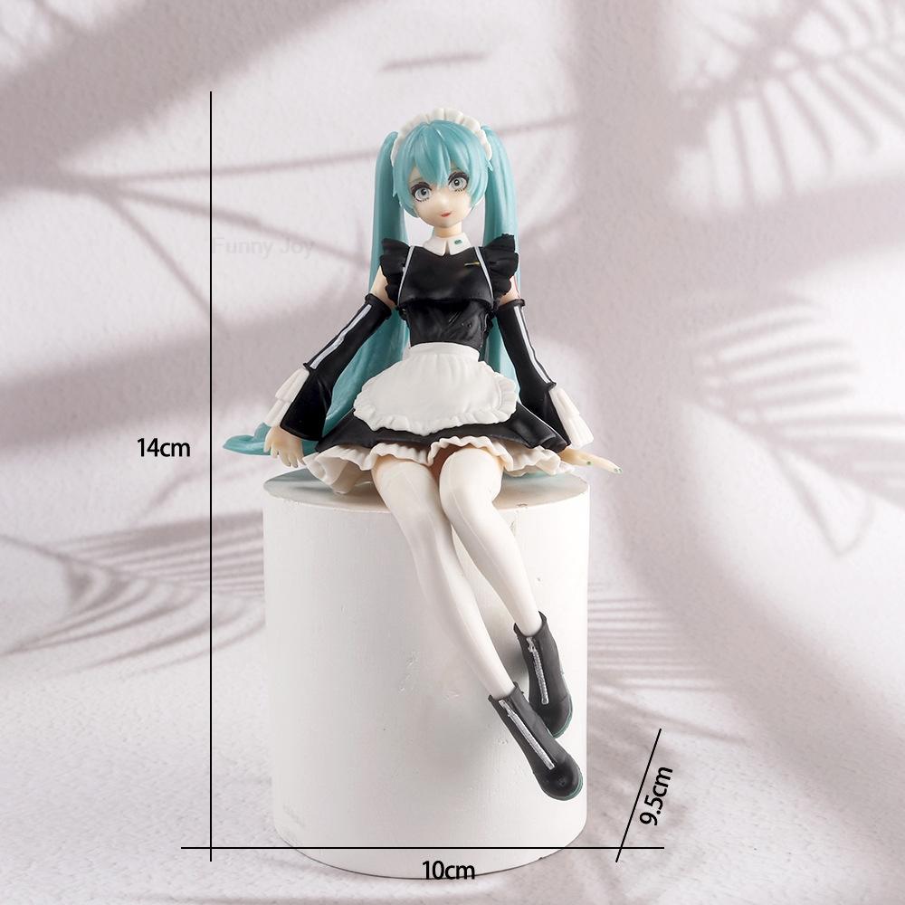 Non-Toxic Anime Figure Cherry Blossoms Dress Action Figures Kawaii Swimsuit Vocaloid Pvc Collectible Model Toys Children Gift