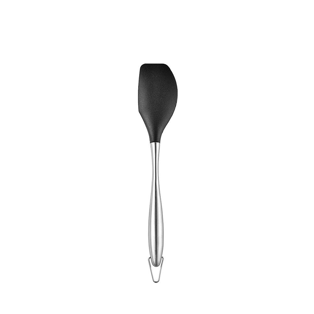 12-Piece Stainless Steel & Silicone Kitchen Utensil Set with Storage Bucket: Spatula, Spoon, Whisk Set
