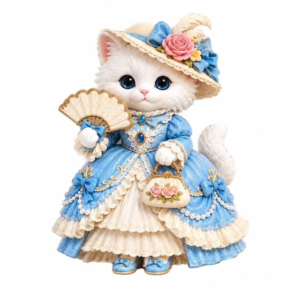 Cute Cat Theme Cat Fridge Magnet Simulation Decorative Fridge Magnet Refrigerator Decoration