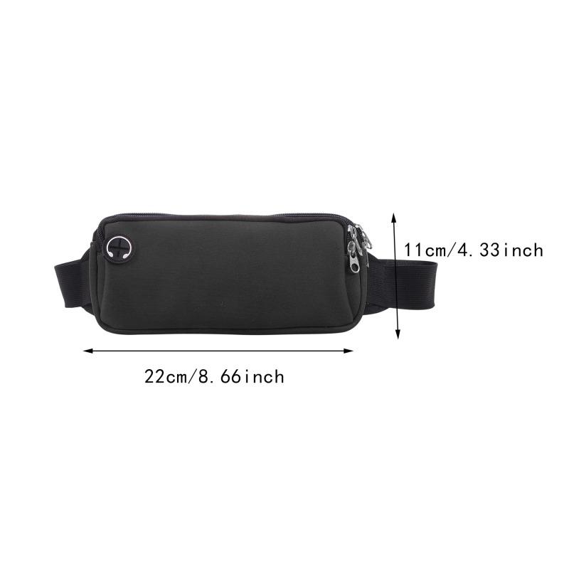 Sports Fanny Pack Women Belt Bag Men Running Waist Bag Phone Black Gym Bags Running Accessories