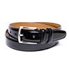 [KIETH] Cordovan-style Cowhide Leather Belt for Men, Black, BusinessFormal, Adjustable Size, Made In Japan with Over 50 Years of History and