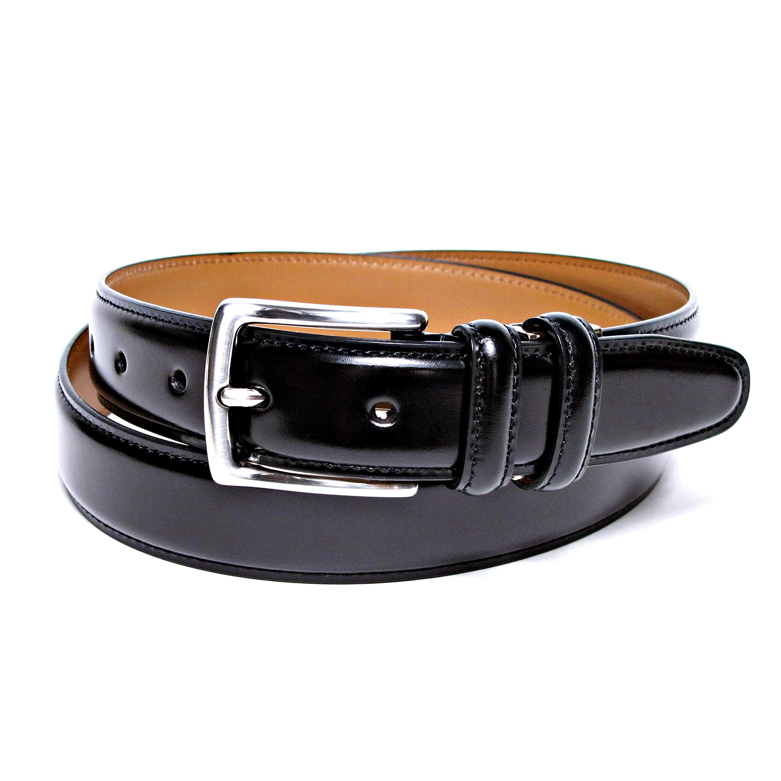 

[KIETH] Cordovan-style Cowhide Leather Belt for Men, Black, BusinessFormal, Adjustable Size, Made in Japan with over 50 years of history and