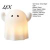 Simple Operation for Children Cute Resin Ghost Night Light Bedroom, Decorative Warm LED Lamp Indoor Holiday Lighting Halloween Party Desk Decor,