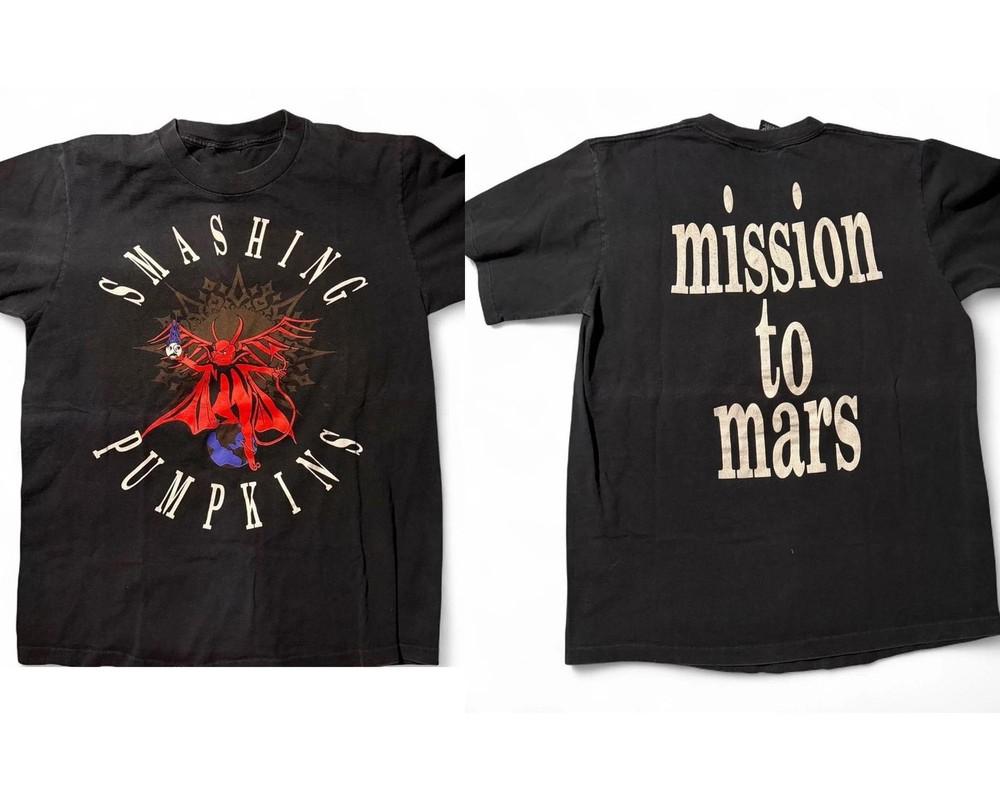 

Винтажная футболка Smashing Pumpkins Mission to Mars 1992 года S-5XL Репринт Унисекс S