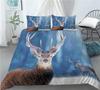 Home Living Luxury 3D Deer Print 2/3Pcs Comfortable Duvet Cover PillowCase Bedding Sets EU/US/AU Size