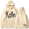 Korn Rock Band Letter Hoodie Men Women Hip Hop Harajuku Hoodies Leisure High Street Sweatshirt Autumn Winter Unisex Sweatshirts