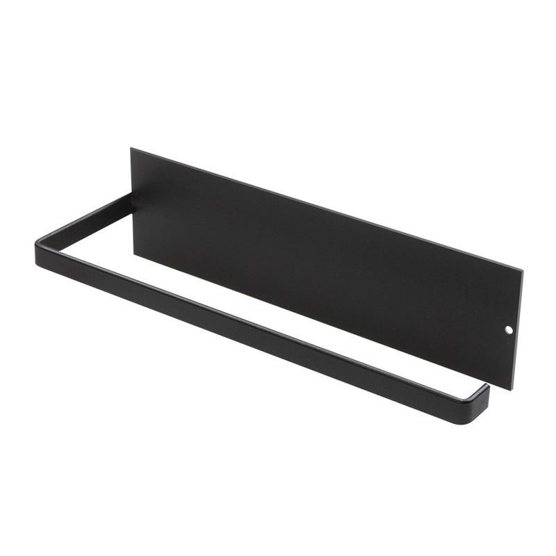 

Стальной держатель для туалетной бумаги для кухни и ванной комнаты, настенная стойка, вешалка для бумажных полотенец, самоклеящаяся вешалка для полотенец, бытовая техника чёрный