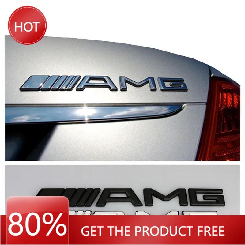 Car Sticker Metal Car 3d Rear Letter Emblem Trunk Sticker for Mercedes benz AMG W204 W203 W205 W124 W221 W213 W212 C E S GLE CLC