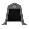 Tool Shed 366x213x225cm – Waterproof PE Material with Ventilation Window, UV & Wind Resistant, Incl. L-Shaped Stakes for Motorcycles & Garden Tools