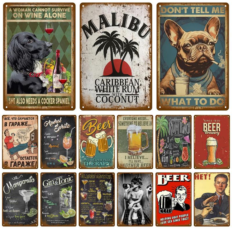Vintage Tin Sign Whiskey Brand Plaque Metal Sign Wine Alcohol Plate Home Wall Decor For Pub Bar Man Cave Club Art Painting Gift