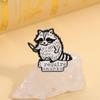 I Require Snacks Enamel Pins Cartoon Trash Panda Raccoon Brooches Lapel Badges Funny Animal Jewelry Gift for Kids Friends