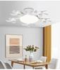 LED Fan Light E27 Base: Silent, Multi-Functional 5-Head Drone Model for Living Room & Bedroom