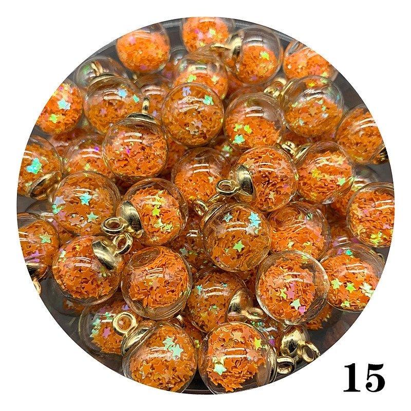 16mm Transparante Ster Pailletten Kristal Glas Bol Haarband & Oorbellen DIY Accessoires.