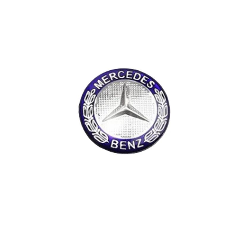 GLC GLB 1 Stück 29mm Aluminium Auto Multimedia Knopf Abzeichen Aufkleber für Mercedes Benz W124 W140 W163 W202 W203 W204 W205 CLA CLK CLS G