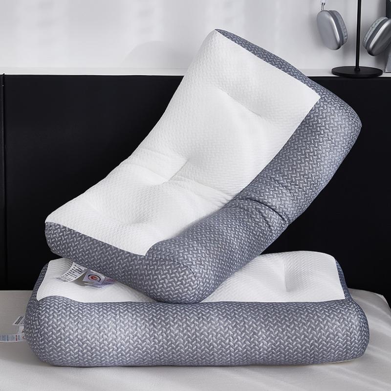 1PC Fiber Pillow Anti-traction Pillow Strong Spine Pillow Adult Home Pillow Single Pillow