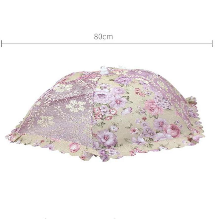 1 Pcs Portable Umbrella Food Cover Anti-Mosquito Meal Cover Lace Dining Table Home Food Cover Kitchen Gadgets Cooking Tools