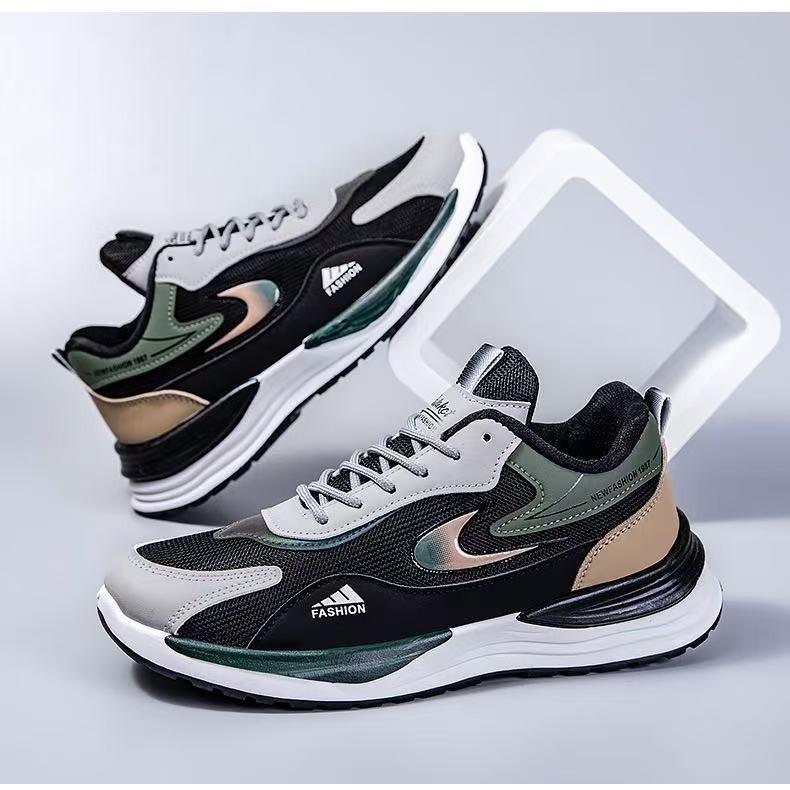 Spring New Mesh Breathable Running Shoes Student Outdoor Platform Comfortable Men's Shoes Sports Shoes