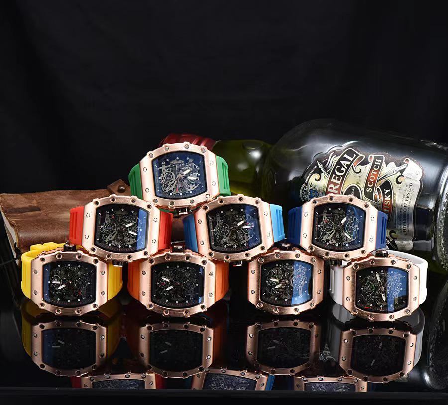 Best-Selling New Richard Skeleton Barrel Sport Men's Watch
