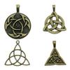 5 Stück Anhänger Triquetra Antik-Bronze-Farbe Triquetra Symbol Anhänger Schmuck Triquetra Symbol Anhänger