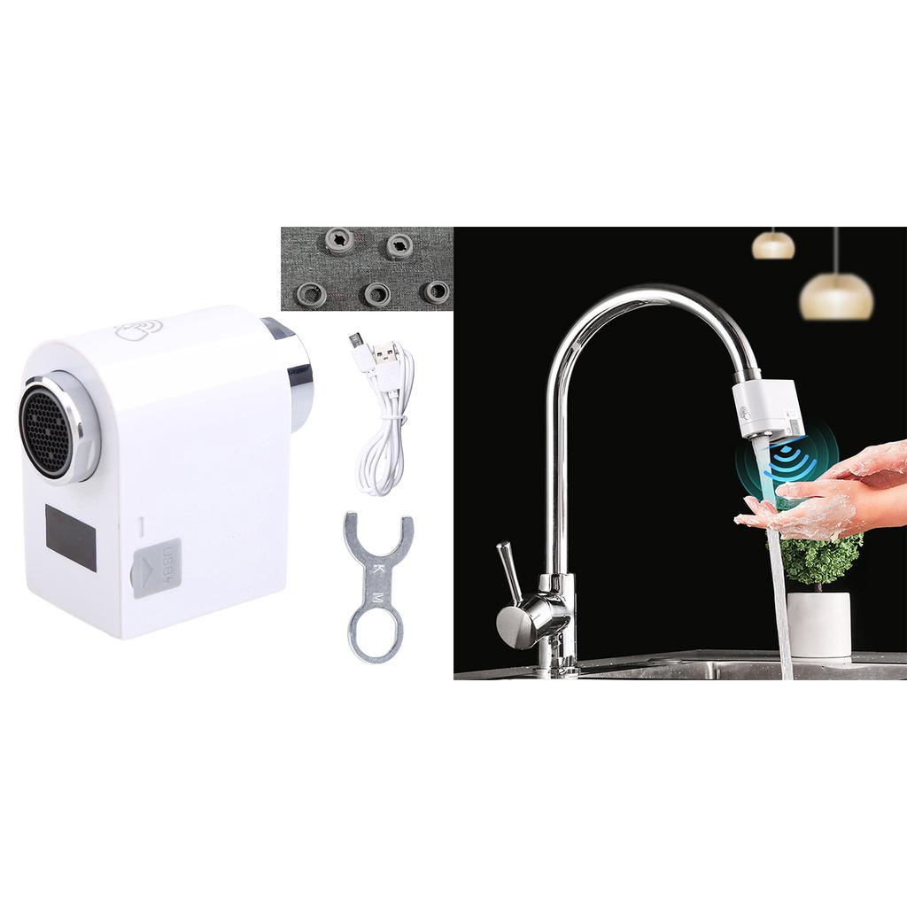 Upgraded Hands free Water Tap with Advanced Sensor Technology Stylish Sensor Faucet Energy Saving Double Sensor Durable