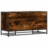 Shoe Bench Smoked Oak 100 x 40 x 53.5 cm Wood Based Panel and Metal