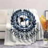 Custom Name Arminia Bielefeld Flannel Blanket, High quality Comfortable for All Seasons, Home Decor, Warmth and Comfort