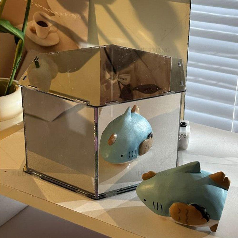 DIY Material Package Handmade Tulip Mirror Desktop Decoration Small Night Light  for Living Room