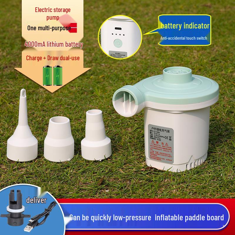 Multi-Functional Electric Inflator Pump for Air Mattresses, Swim Rings, and Camping Gear