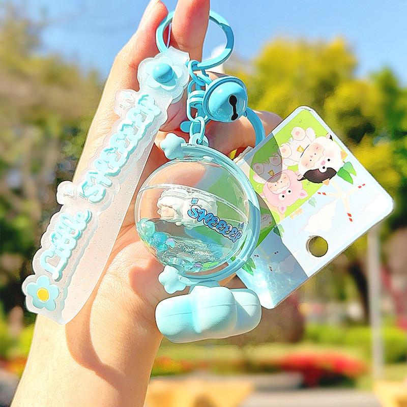 Small Pull Sheep Out Animals Plush Pendant With Pull Cord For Gift Kids