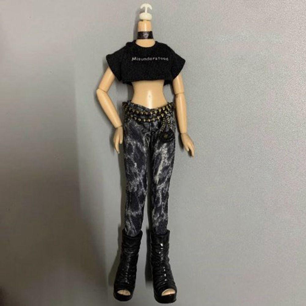 Casual Wears Doll Outfit Skirt Fashion T-shirt Pants Doll Dresses Clothes for 1/6 BJD 27~28cm Doll