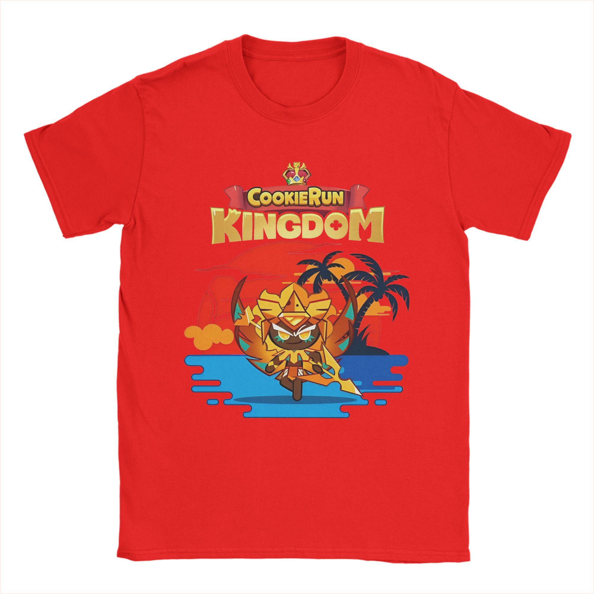 Summer Cookie golden cheese TShirts Cookie Run Kingdom Novelty Cotton Tee Shirt O Neck Short Sleeve T Shirt Gift Idea Clothing S