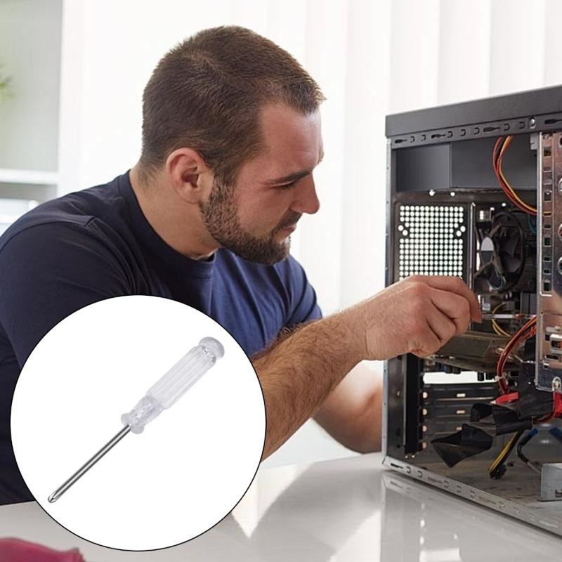 Mini Transparent Crossing Screwdriver Slotted Screw Driver Small Manual Home Appliances Repair Tool Home