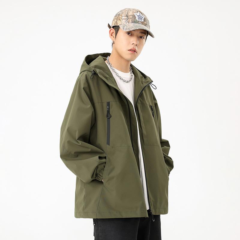 Осень и Зима Мужской Тренд Ретро Куртка с Лацканами Свободная Модная Универсальная Шениль — фото 7