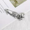 1Pc New Halloween Skull Brooch Gothic Skull Enamel Pin Badge Brooch Retro Skull Pin Couple Jewelry Home Decoration
