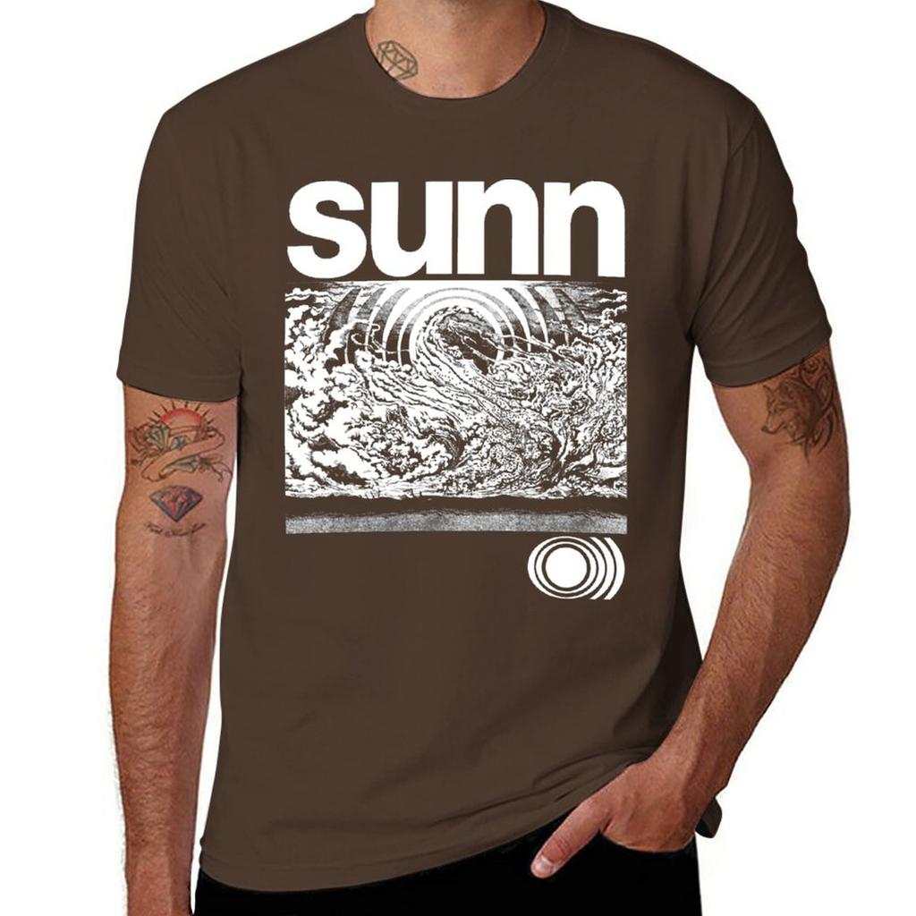 New SUNN O))) T-Shirt black cute tops mens big and tall Men Women Round Neck Short Sleeve Tees Cotton Summer Oversize  Harajuku