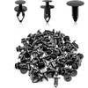 120PCS Fender Liner Retainer Bumper Fastener Rivet Plastic Push Pin, Replacement Kit Bumper Push Rivet Clips Compatible with GMC Buick Ford Chrysler
