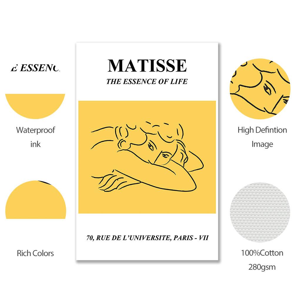 Henri Matisse Vintage Poster Abstract Line Art Print Mid Century Canvas Painting Modern Wall Picture For Living Room Home Decor