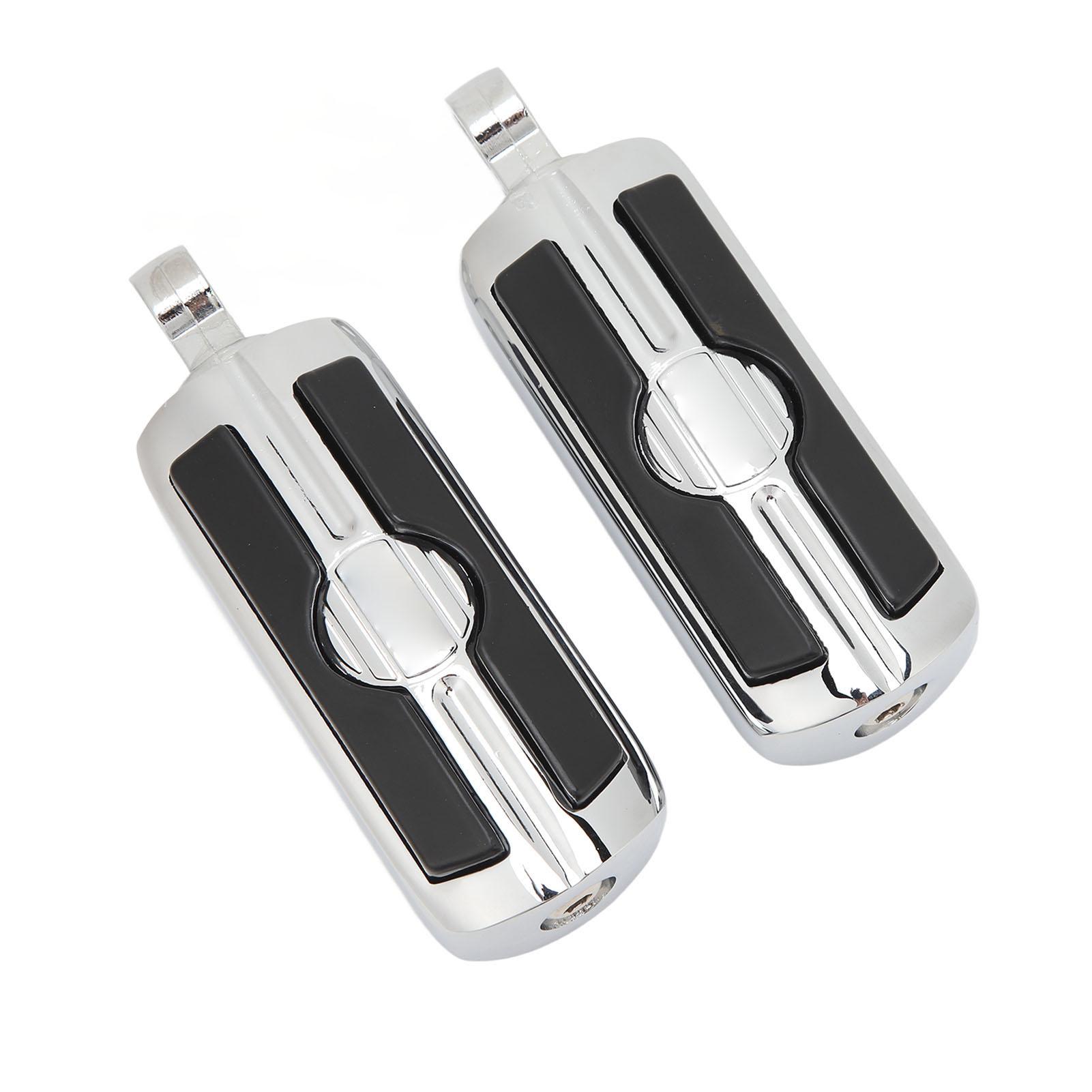 

1pair Motorcycle Highway Footpegs Angled Adjustable Foot Pedal Replacement for Davidson