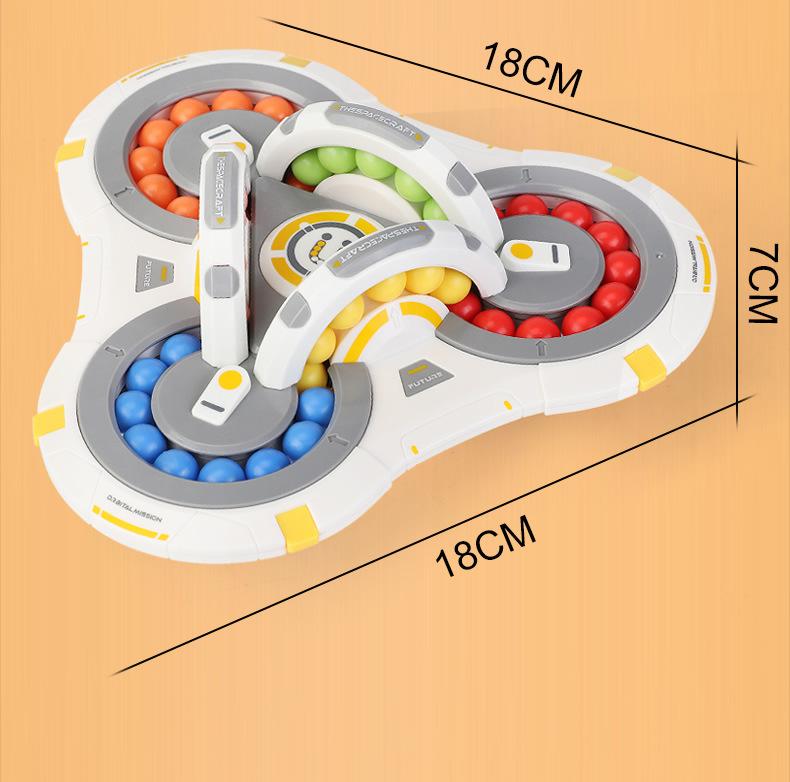 Magic Bean Rotating Cube Toy Fidget Spinner Ball Bead Puzzle Kids Kindergarten Educational Stress Relief Hand ToyMX633-117A
