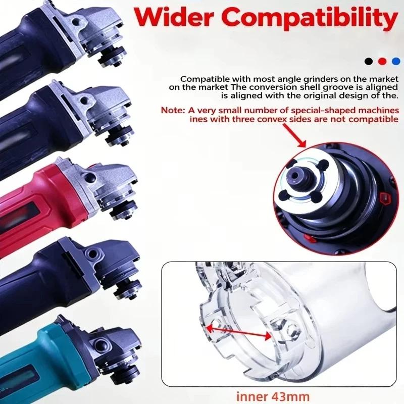 Hand Angle Grinder Converter To Edge Trimmer Base Wooden Router Bracket Woodwork Trimming Milling Machine Power Tool Accessories