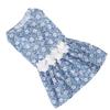 Dog Floral Dress Soft Comfortable Breathable Cute Doggie Princess Dresses for Wedding Party Light Bl