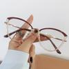Cat Eye flat mirror TR90 anti blue light glasses frame fashionable color matching can be matched with myopia glasses frame