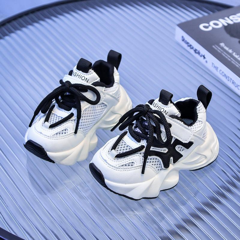 

Summer children s sports shoes hollow single mesh sandals spring and autumn mesh running children s baby shoes boys and girls dad shoes 21-25 5 pairs with one hand чёрный