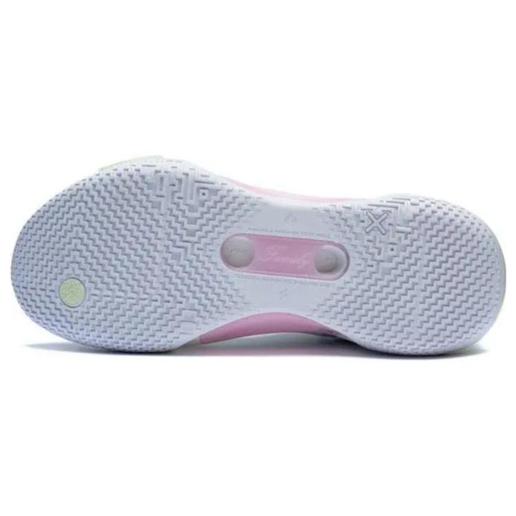 New LiNing Shadow 4 V2 Cushioning Anti Slip And Wear Resistant Mid Top Basketball Shoes Gray Pink ABPT015-7