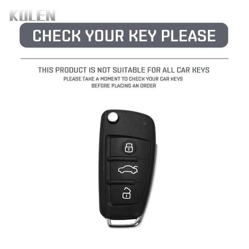 TPU Car Key Case Cover Shell Fob for  C5 C6 R8 A1 A3 A4 A5 A6 A7 Q3 Q5 Q7 S6 B6 B7 B8 8P 8V 8L TT RS RS3 S3 Sline Keychain
